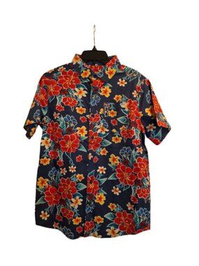 HURLEY MEN'S HAWAIIAN STRETCH FIT CASUAL DRESS SHORT SLEEVE SHIRT - SIZE XS